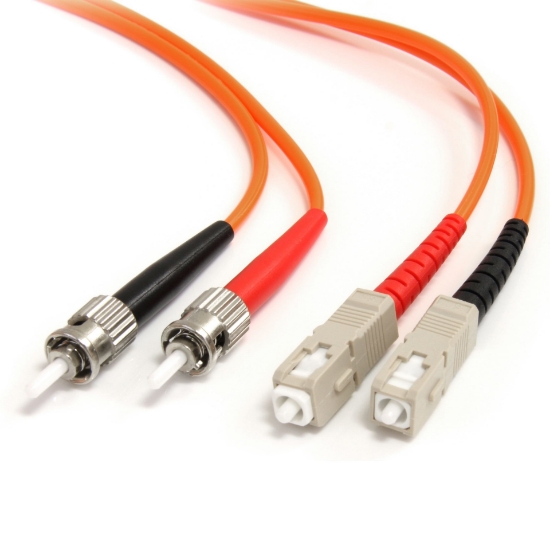 Picture of StarTech.com Fiber Optic Cable - Multimode Duplex 62.5/125 - LSZH - ST/SC - 2 m