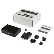 Picture of StarTech.com 2 Port DisplayPort KVM Switch - 4K 60Hz - Single Display - Dual Port UHD DP 1.2 USB KVM Switch with Integrated USB 3.0 Hub & Audio - Dell HP Apple Lenovo - TAA Compliant