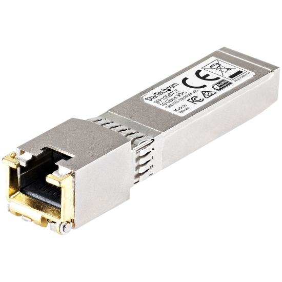 Picture of StarTech.com Cisco SFP-10GB-TC Compatible SFP+ Module - 10GBASE-T - SFP to RJ45 Cat6/Cat5e - 10GE Gigabit Ethernet SFP+ - RJ-45 30m - Cisco Firepower, ASR1000, ASR9000