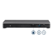 Picture of StarTech.com Thunderbolt 3 Dock - Dual Monitor 4K 60Hz TB3 Laptop Docking Station with DisplayPort - 85W Power Delivery Charging - 6-Port USB 3.0 Hub, SD 4.0, GbE, Audio - Windows & Mac