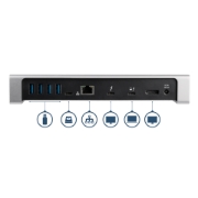Picture of StarTech.com Thunderbolt 3 Dock - Dual Monitor 4K 60Hz TB3 Laptop Docking Station with DisplayPort - 85W Power Delivery Charging - 6-Port USB 3.0 Hub, SD 4.0, GbE, Audio - Windows & Mac