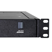 Picture of StarTech.com Rackmount KVM Console - Single Port VGA KVM with 17" LCD Monitor for Server Rack - Fully Featured Universal 1U LCD KVM Drawer w/Cables & Hardware - USB Support - 50,000 MTBF