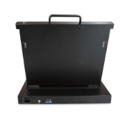 Picture of StarTech.com Rackmount KVM Console - Single Port VGA KVM with 17" LCD Monitor for Server Rack - Fully Featured Universal 1U LCD KVM Drawer w/Cables & Hardware - USB Support - 50,000 MTBF