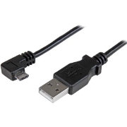 Picture of StarTech.com Micro-USB Charge-and-Sync Cable M/M - Right-Angle Micro-USB - 24 AWG - 0.5 m