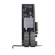 Picture of StarTech.com Dual Port 40G QSFP+ Network Card - Intel XL710 Open QSFP+ Converged Adapter - PCIe 40 Gigabit Ethernet Server NIC - 40GbE Fiber Optic LAN Card - Dell PowerEdge HPE ProLiant