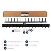 Picture of StarTech.com Vertical Cable Organizer with D-Ring Hooks - 0U - 6 ft.