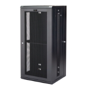 Picture of StarTech.com 4-Post 26U Wall Mount Network Cabinet with 1U Shelf, 19" Hinged Wall-Mounted Server Rack for Data / AV / Electronics / Computer Equipment, Flexible Vented Rack Enclosure