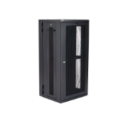 Picture of StarTech.com 4-Post 26U Wall Mount Network Cabinet with 1U Shelf, 19" Hinged Wall-Mounted Server Rack for Data / AV / Electronics / Computer Equipment, Flexible Vented Rack Enclosure
