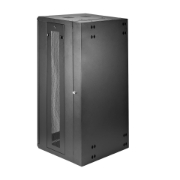Picture of StarTech.com 4-Post 26U Wall Mount Network Cabinet with 1U Shelf, 19" Hinged Wall-Mounted Server Rack for Data / AV / Electronics / Computer Equipment, Flexible Vented Rack Enclosure