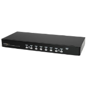 Picture of StarTech.com 8 Port 1U Rackmount USB KVM Switch Kit with OSD and Cables