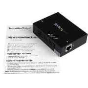 Picture of StarTech.com 1-Port Gigabit PoE+ Extender - 802.3at and 802.3af - 100 m (330 ft)