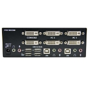 Picture of StarTech.com 2 Port Dual DVI USB KVM Switch with Audio & USB 2.0 Hub