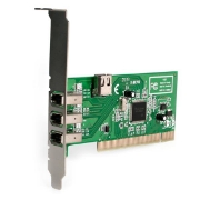 Picture of StarTech.com 4 port PCI 1394a FireWire Adapter Card - 3 External 1 Internal