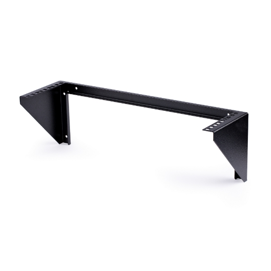 Picture of StarTech.com 3U 19” Wall Mount Vertical Rack Bracket, Wall Mount Patch Panel Bracket for Data/AV/IT/Computer Equipment, 3U Rack for Cabinet or Server Room, Supports 150lb (68kg) Capacity