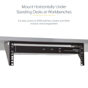 Picture of StarTech.com 3U 19” Wall Mount Vertical Rack Bracket, Wall Mount Patch Panel Bracket for Data/AV/IT/Computer Equipment, 3U Rack for Cabinet or Server Room, Supports 150lb (68kg) Capacity