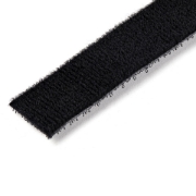 Picture of StarTech.com 100ft Hook and Loop Roll - Cut-to-Size Reusable Cable Ties - Bulk Industrial Wire Fastener Tape /Adjustable Fabric Wraps Black / Resuable Self Gripping Cable Management Straps