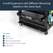Picture of StarTech.com Rail Depth Adapter Kit for Server Racks - 1U