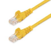 Picture of StarTech.com Cat5e Ethernet Patch Cable with Snagless RJ45 Connectors - 0.5 m, Yellow