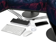 Picture of StarTech.com 4K USB-C Dock, Triple UHD 4K Monitor Docking Station, Mac & Windows, USB C to HDMI & DisplayPort, 100W Power Delivery, 5x USB 5Gbps Hub - TAA