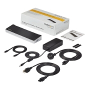 Picture of StarTech.com 4K USB-C Dock, Triple UHD 4K Monitor Docking Station, Mac & Windows, USB C to HDMI & DisplayPort, 100W Power Delivery, 5x USB 5Gbps Hub - TAA