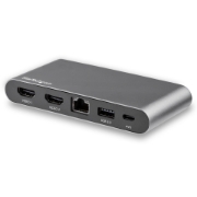 Picture of StarTech.com USB C Multiport Adapter, Dual 4K Monitor, USB-C to Dual HDMI Adapter, 2x USB-A Ports, 100W PD 3.0, Gigabit LAN Port - Replaced by 120B-USBC-MULTIPORT