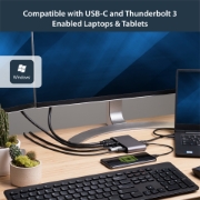 Picture of StarTech.com USB C Multiport Adapter, Dual 4K Monitor, USB-C to Dual HDMI Adapter, 2x USB-A Ports, 100W PD 3.0, Gigabit LAN Port - Replaced by 120B-USBC-MULTIPORT