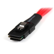Picture of StarTech.com 1m Serial Attached SCSI SAS Cable - SFF-8087 to 4x Latching SATA