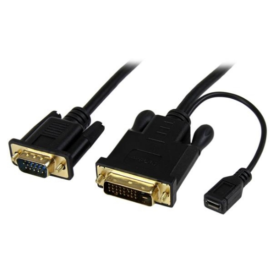 Picture of StarTech.com 6 ft DVI to VGA Active Converter Cable – DVI-D to VGA Adapter – 1920x1200