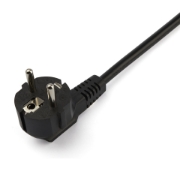 Picture of StarTech.com 2m (6ft) Computer Power Y Cord, 18AWG, EU Schuko to 2x C13, 10A 250V, Black Replacement AC Power Cord, Printer Power Cord, PC Power Supply Cable, Monitor Power Cable - UL Listed