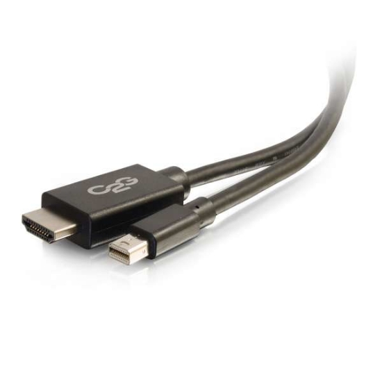 Picture of C2G 3m Mini DisplayPort to HDMI Adapter Cable - Mini DP Male to HDMI Female - Black