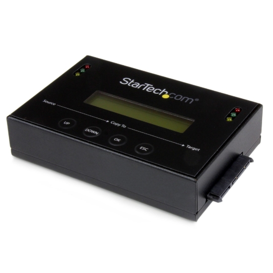 Picture of StarTech.com 1:1 Standalone Hard Drive Duplicator with Disk Image Manager For Backup and Restore, Store Several Disk Images on one 2.5/3.5" SATA Drive, HDD/SSD Cloner, No PC Required