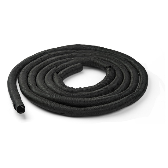 Picture of StarTech.com 15' (4.6m) Cable Management Sleeve - Flexible Coiled Cable Wrap - 1.0-1.5" dia. Expandable Sleeve - Polyester Cord Manager/Protector/Concealer - Black Trimmable Cable Organizer
