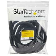 Picture of StarTech.com 15' (4.6m) Cable Management Sleeve - Flexible Coiled Cable Wrap - 1.0-1.5" dia. Expandable Sleeve - Polyester Cord Manager/Protector/Concealer - Black Trimmable Cable Organizer
