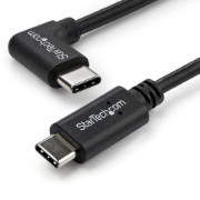 Picture of StarTech.com Right-Angle USB-C Cable - M/M - 1 m (3 ft.) - USB 2.0