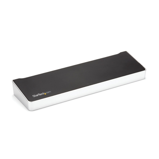 Picture of StarTech.com 4K USB-C Dock , Triple UHD 4K Monitor Docking Station, Mac & Windows, USB C to HDMI & DisplayPort, 60W Power Delivery, 5x USB 5Gbps Hub - TAA