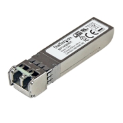 Picture of StarTech.com MSA Compliant SFP+ Transceiver Module - 10GBASE-SR~MSA Uncoded SFP+ Module - 10GBASE-SR - 10GbE Multi Mode Fiber (MMF) Optic Transceiver - 10GE Gigabit Ethernet SFP+ - LC 300m - 850nm - DDM