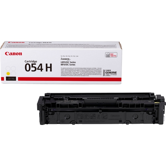Picture of Canon 054 H High Yield Toner Cartridge, Yellow