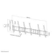 Picture of Neomounts NS-WMB300PBLACK Menuboard wall mount 40-52" - tiltable - portrait