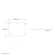 Picture of Neomounts PLASMA-M2SFPLATE Floor plate - bolt-down