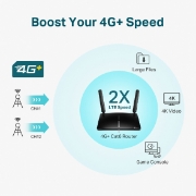 Picture of TP-Link Archer MR600 wireless router Gigabit Ethernet Dual-band (2.4 GHz / 5 GHz) 4G Black
