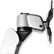 Picture of StarTech.com Wall Mount Workstation - Articulating Standing Desk w/ Ergonomic Height Adjustable Monitor Arm & Padded Keyboard Tray - 34" VESA Display - Foldable Wall Mounted Sit Stand