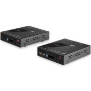 Picture of StarTech.com HDMI KVM Extender over IP Network - 4K 30Hz HDMI 2.0 and USB over IP LAN or Cat5e/Cat6 Ethernet Cable (100m/330ft) - Remote KVM Switch/Console Transmitter/Receiver Extender Kit