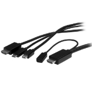 Picture of StarTech.com USB-C, HDMI or Mini DisplayPort to HDMI Converter Cable - 2 m (6 ft.)
