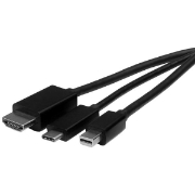 Picture of StarTech.com USB-C, HDMI or Mini DisplayPort to HDMI Converter Cable - 2 m (6 ft.)