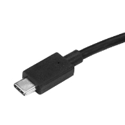 Picture of StarTech.com 3-Port USB-C Multi-Monitor Adapter, USB Type-C to 3x DisplayPort 1.2 MST Hub, Triple 1080p 30Hz DP Laptop Display Extender / Splitter, Extra-Long Built-In Cable - Windows Only