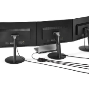 Picture of StarTech.com 3-Port USB-C Multi-Monitor Adapter, USB Type-C to 3x DisplayPort 1.2 MST Hub, Triple 1080p 30Hz DP Laptop Display Extender / Splitter, Extra-Long Built-In Cable - Windows Only