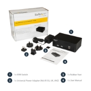 Picture of StarTech.com 2-Port DisplayPort Dual-Monitor KVM Switch - 4K 60Hz