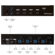 Picture of StarTech.com 4-Port DisplayPort KVM Switch - USB 3.0 - 4K 30Hz