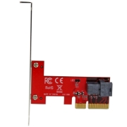 Picture of StarTech.com x4 PCI Express to SFF-8643 Adapter for PCIe NVMe U.2 SSD