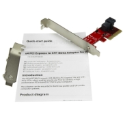 Picture of StarTech.com x4 PCI Express to SFF-8643 Adapter for PCIe NVMe U.2 SSD